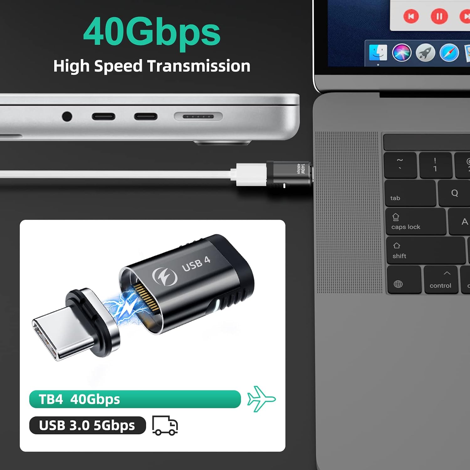 Detalle de Magnetischer USB-C-Adapter 140 W