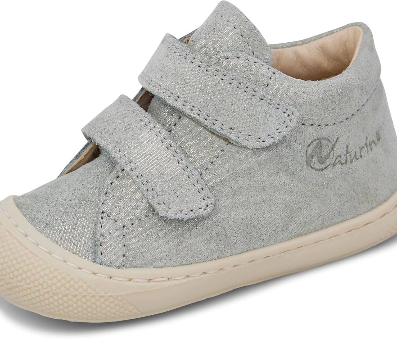 Detalle de Naturino Scarpine Primi Passi in Suede con Stampa Pony – Strappo e suola in gomma