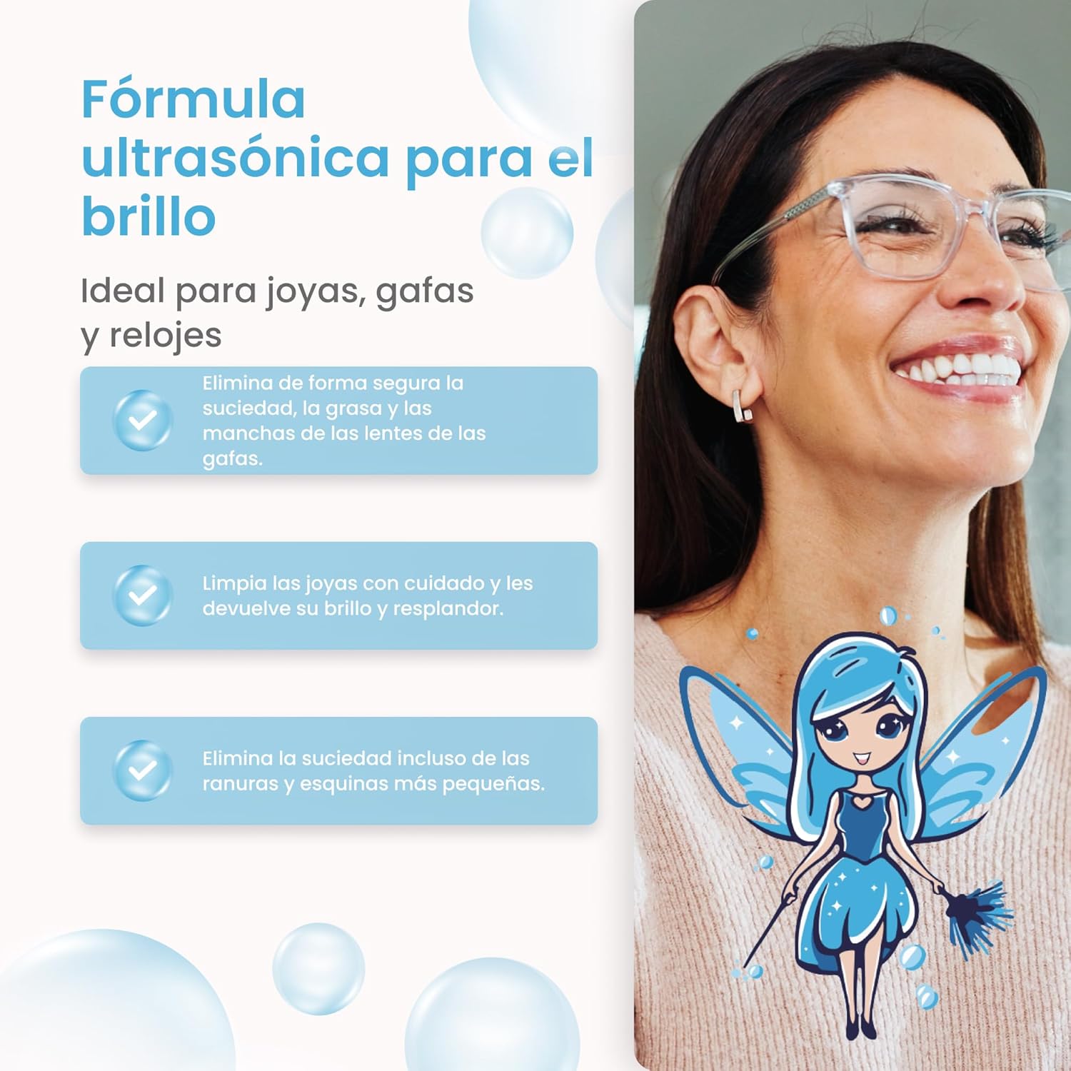 Detalle 2 de Mrs. SHINY Concentrado limpiador ultrasonidos 750 ml