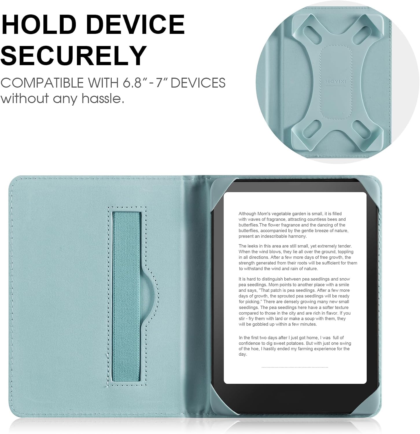 Detalle de HoYiXi Universal Hülle für 6,8 Zoll eReader