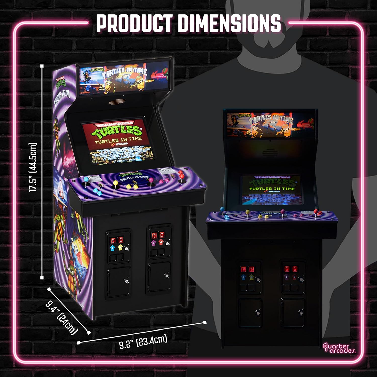 Thumbnail 1 de Numskull Quarter Arcades TMNT Turtles in Time 1/4 Scale Arcade