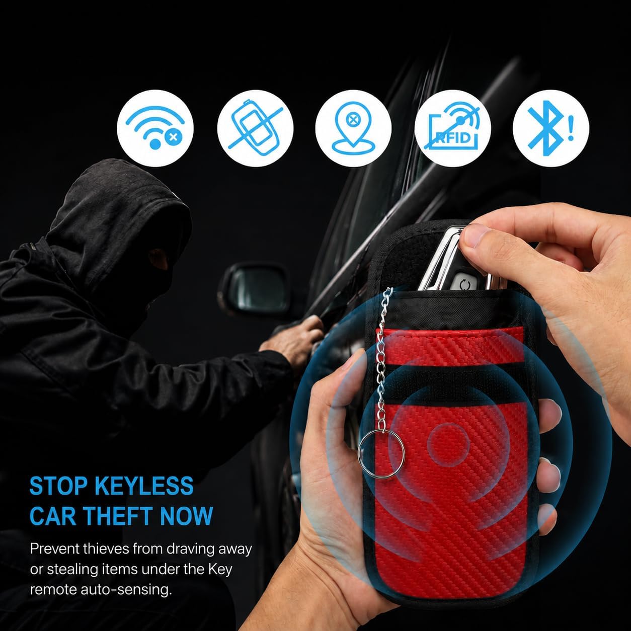 Thumbnail 2 de Diyife Faraday Pouch 2-pack for car keys 🔐