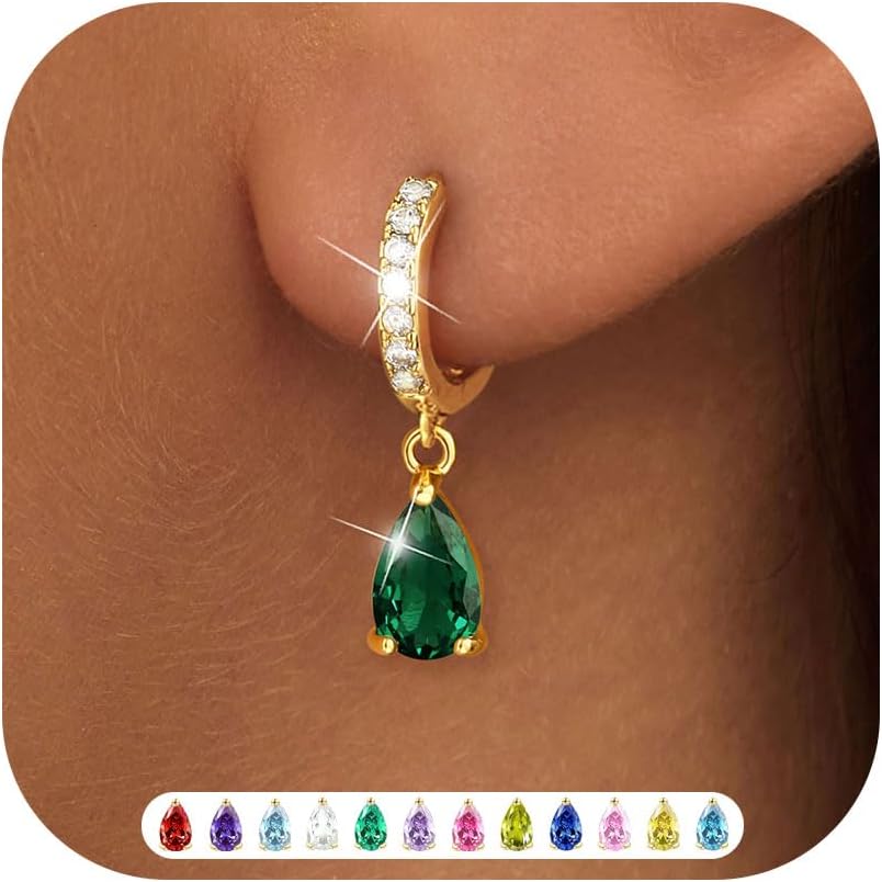 Detalle de ZNBOH Ohrringe Gold 18K mit Geburtsstein