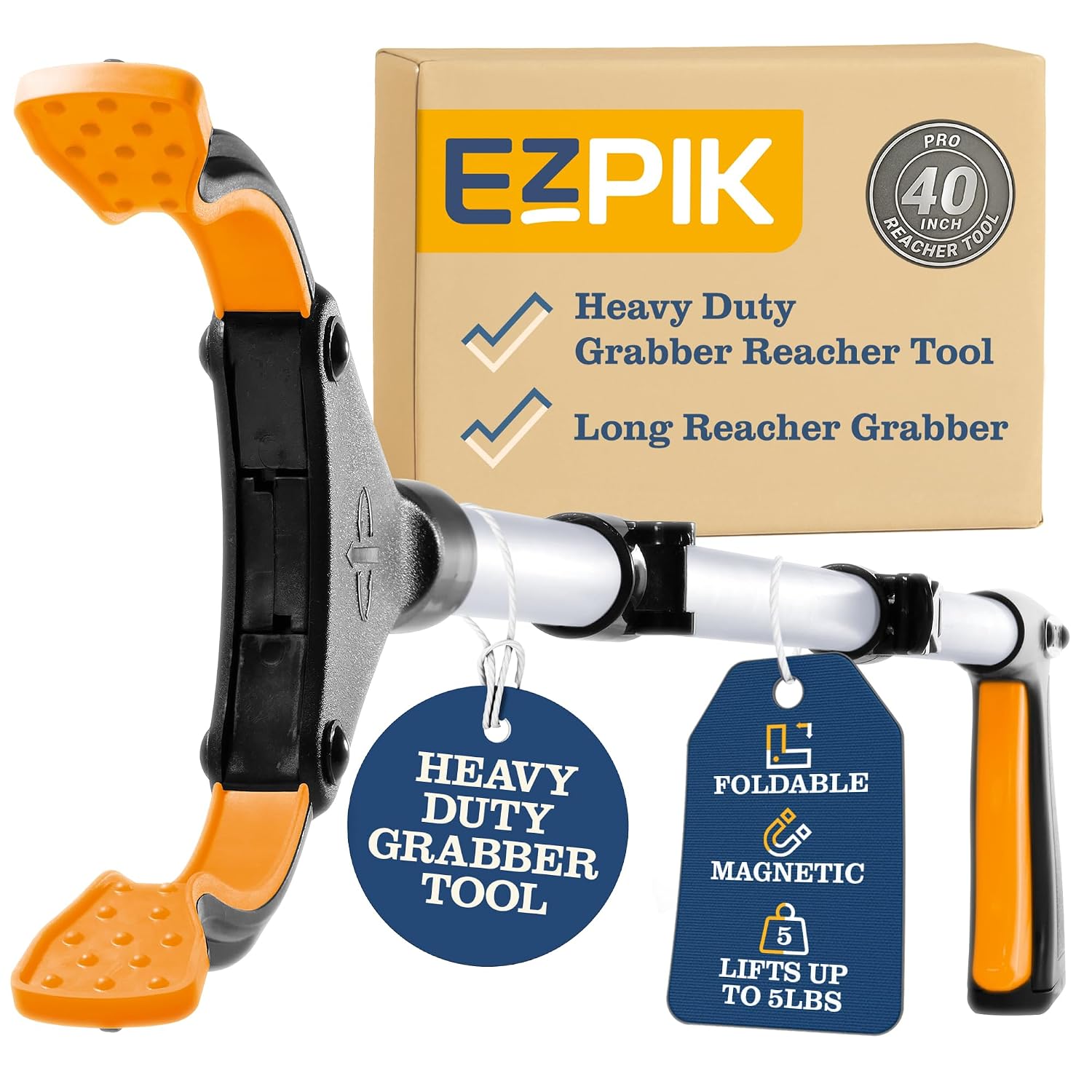 Detalle de EZPIK Pro EZ-N40-US 40-Inch Grabber Reacher with Rotating Head