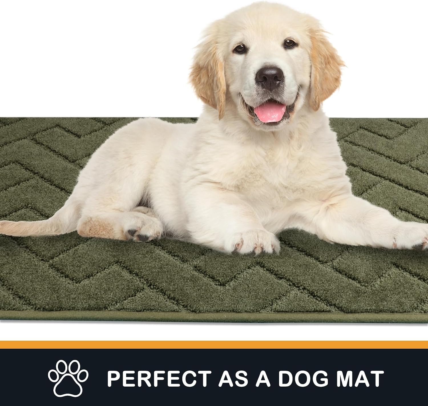 Detalle de Purrugs Dirt Trapping Door Mat 34" x 59" — Non-Slip, Machine-Washable Entry Rug for Muddy Shoes & Paws (Sage Green)