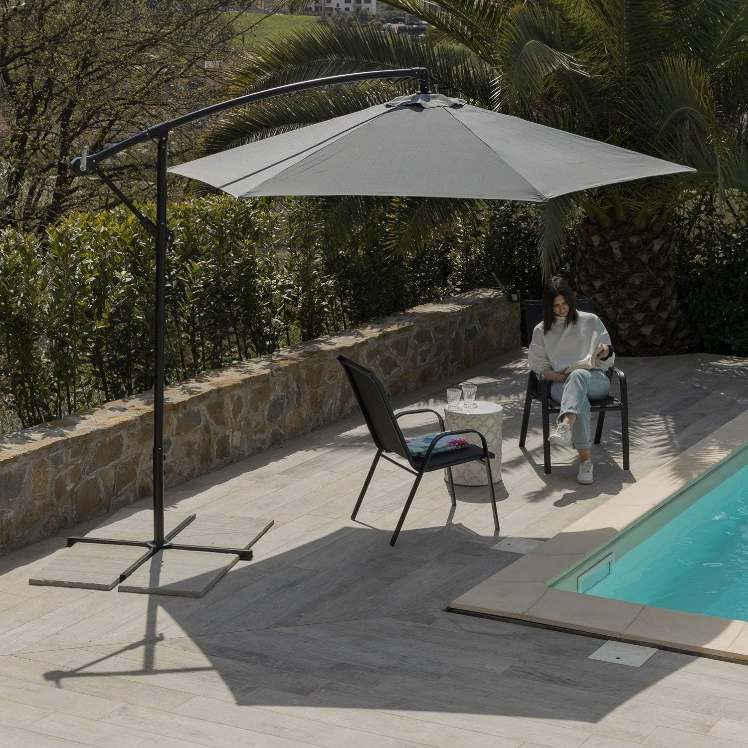 Thumbnail 3 de Baroni Home Ombrellone da Giardino per Terrazzo e Balcone con telo in poliestere