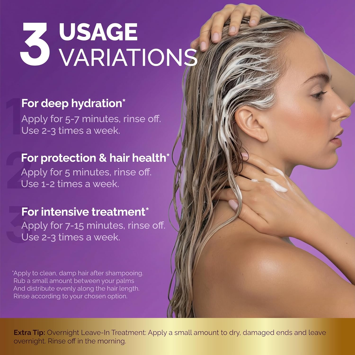 Thumbnail 6 de Hydrating Hair Mask – Deep Conditioning Treatment for Dry, Frizzy & Damaged Hair (10oz)