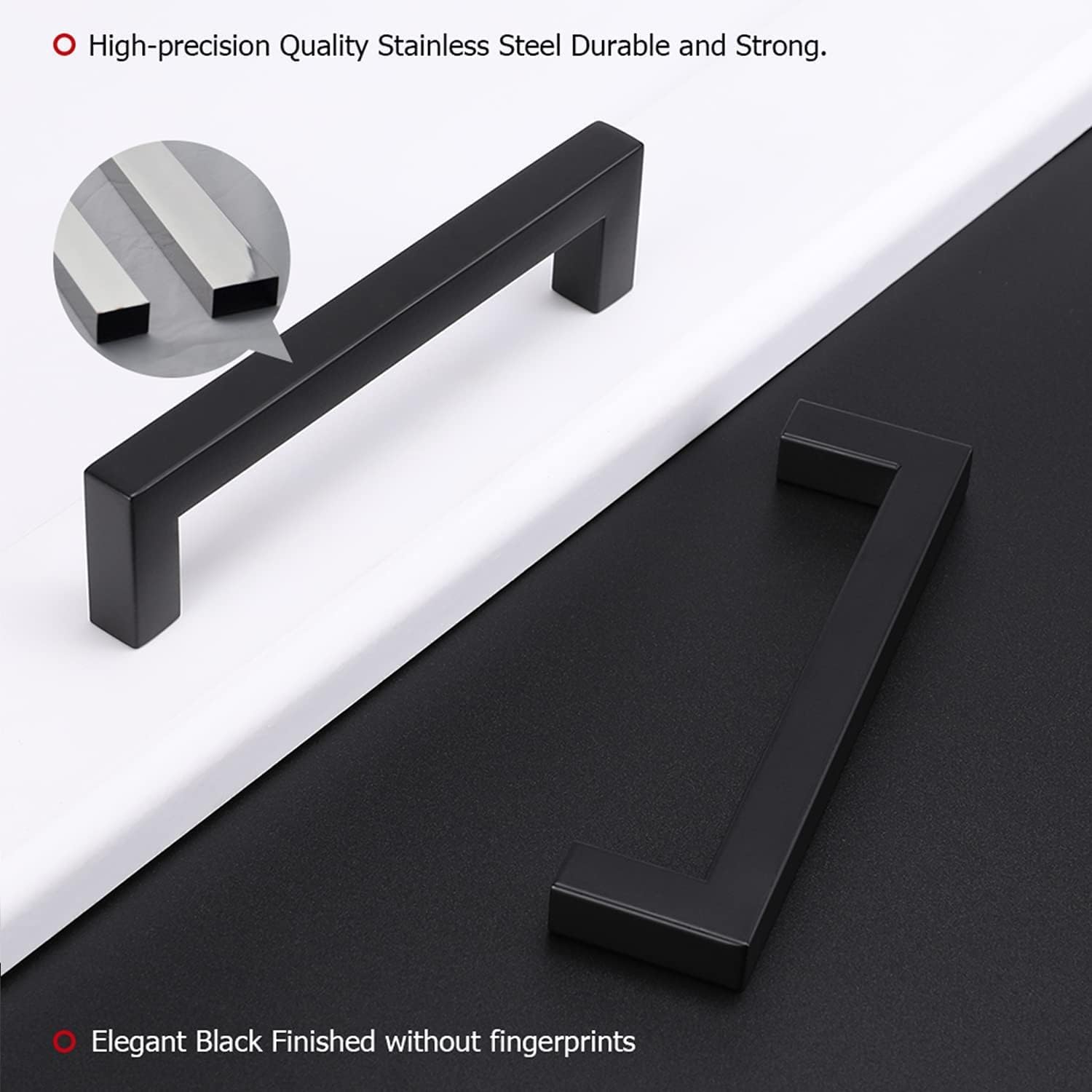 Detalle 2 de LONTAN 128mm Black Cabinet Handles