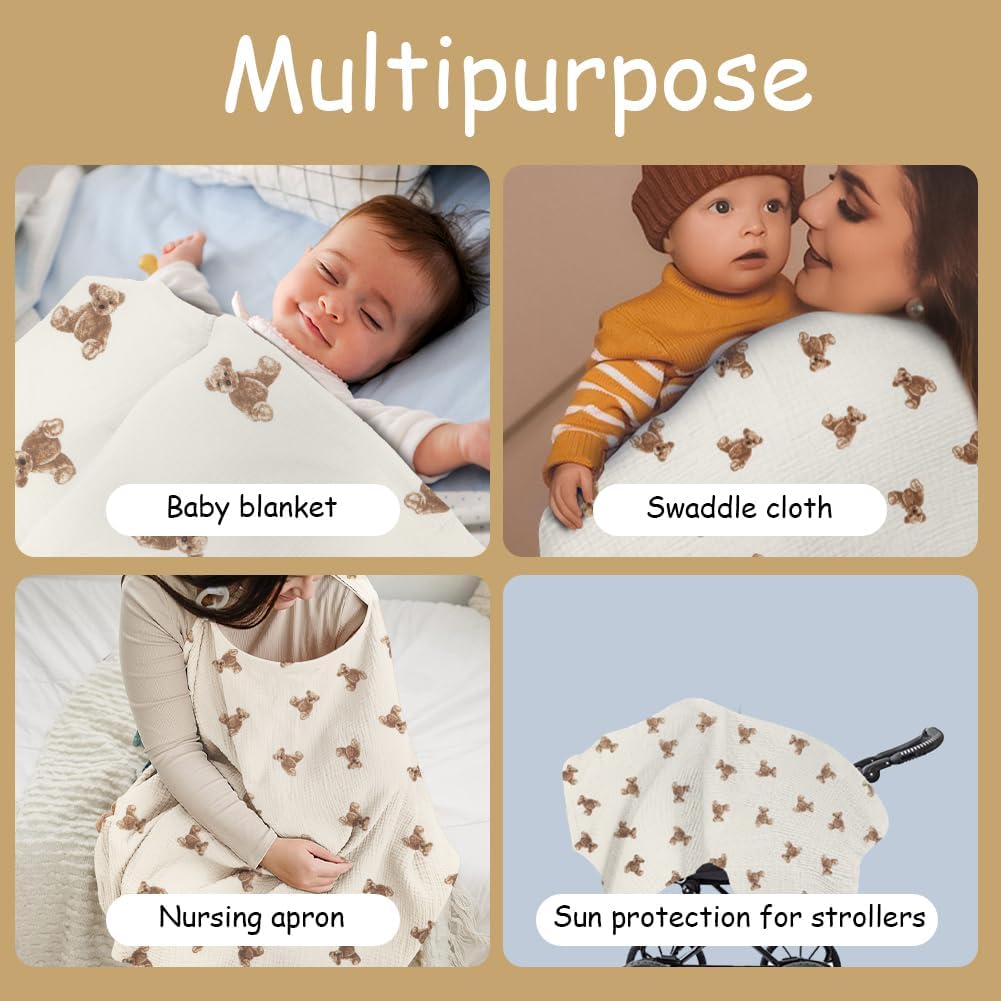 Thumbnail 3 de Aolso Breastfeeding Cover Muslin Cotton 360°