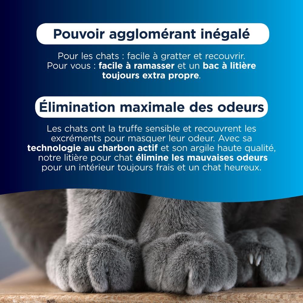 Detalle de Ever Clean litière agglomérante parfumée pour Plusieurs Chats – 20 litres