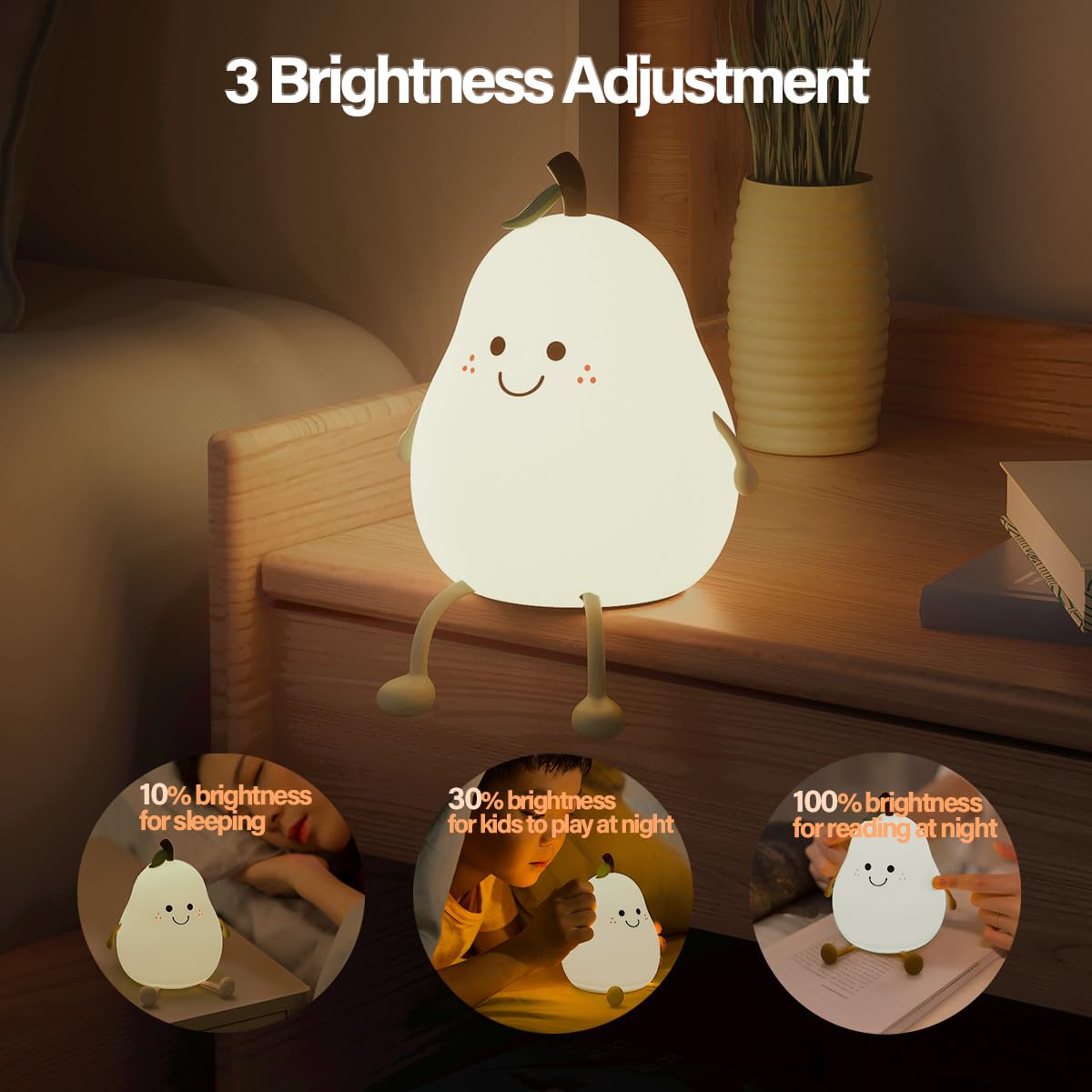 Detalle 2 de Myratts Silicone Pear Night Light