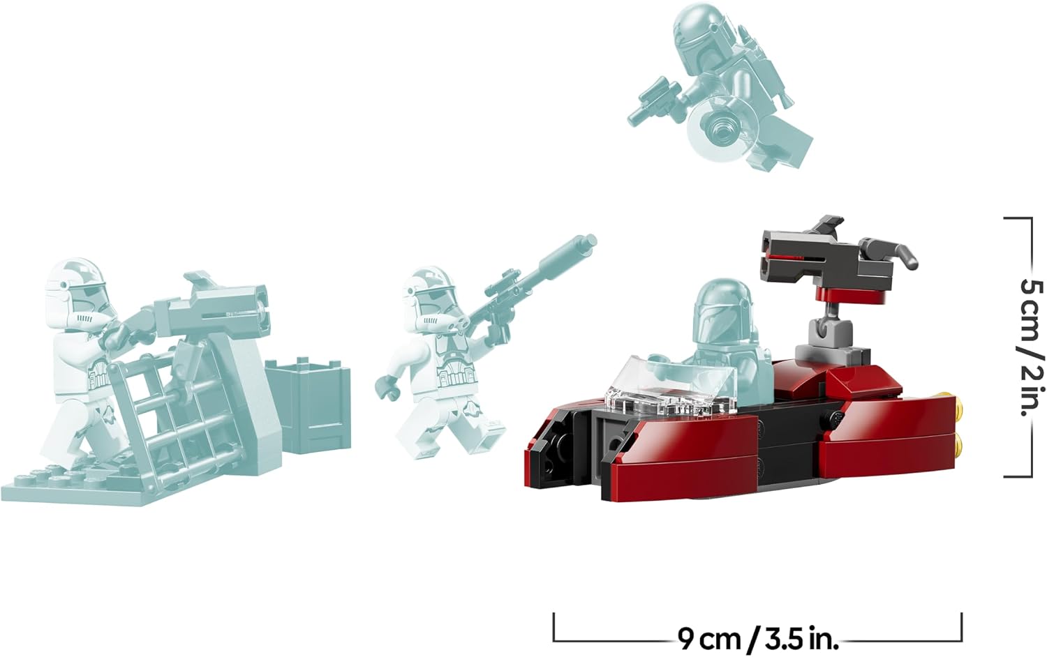 Thumbnail 6 de LEGO Star Wars 75449 Pack de Combate: Asedio de Mandalore | 4 minifiguras y Moto Speeder