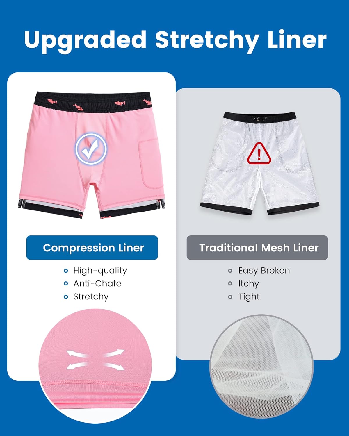 Thumbnail 2 de Maamgic 2-in-1 Men’s Swim Trunks 17.8 cm