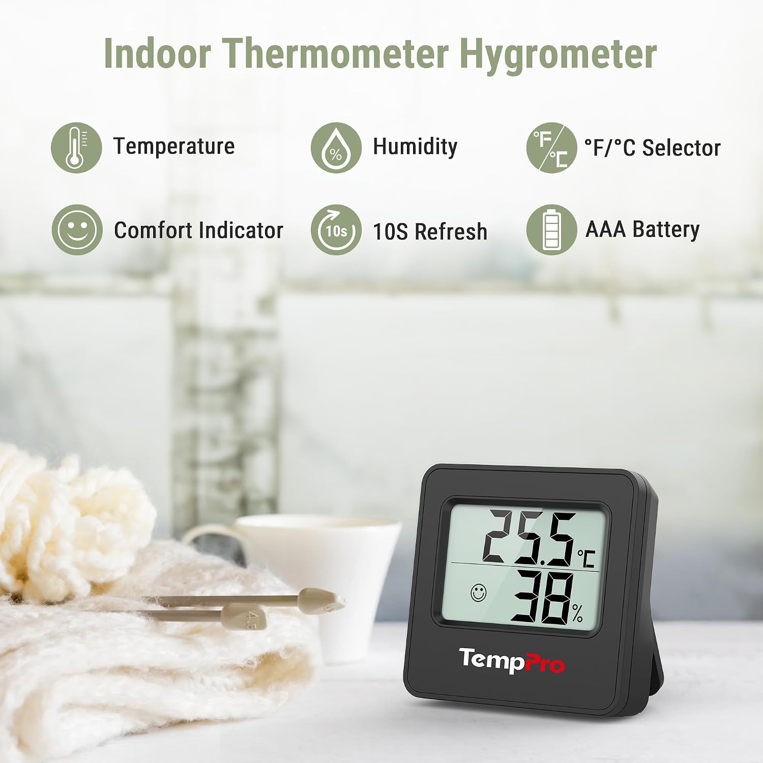 Detalle 2 de ThermoPro TP157-3 Hygrometer 3-in-1 Indoor Sensor 🌡