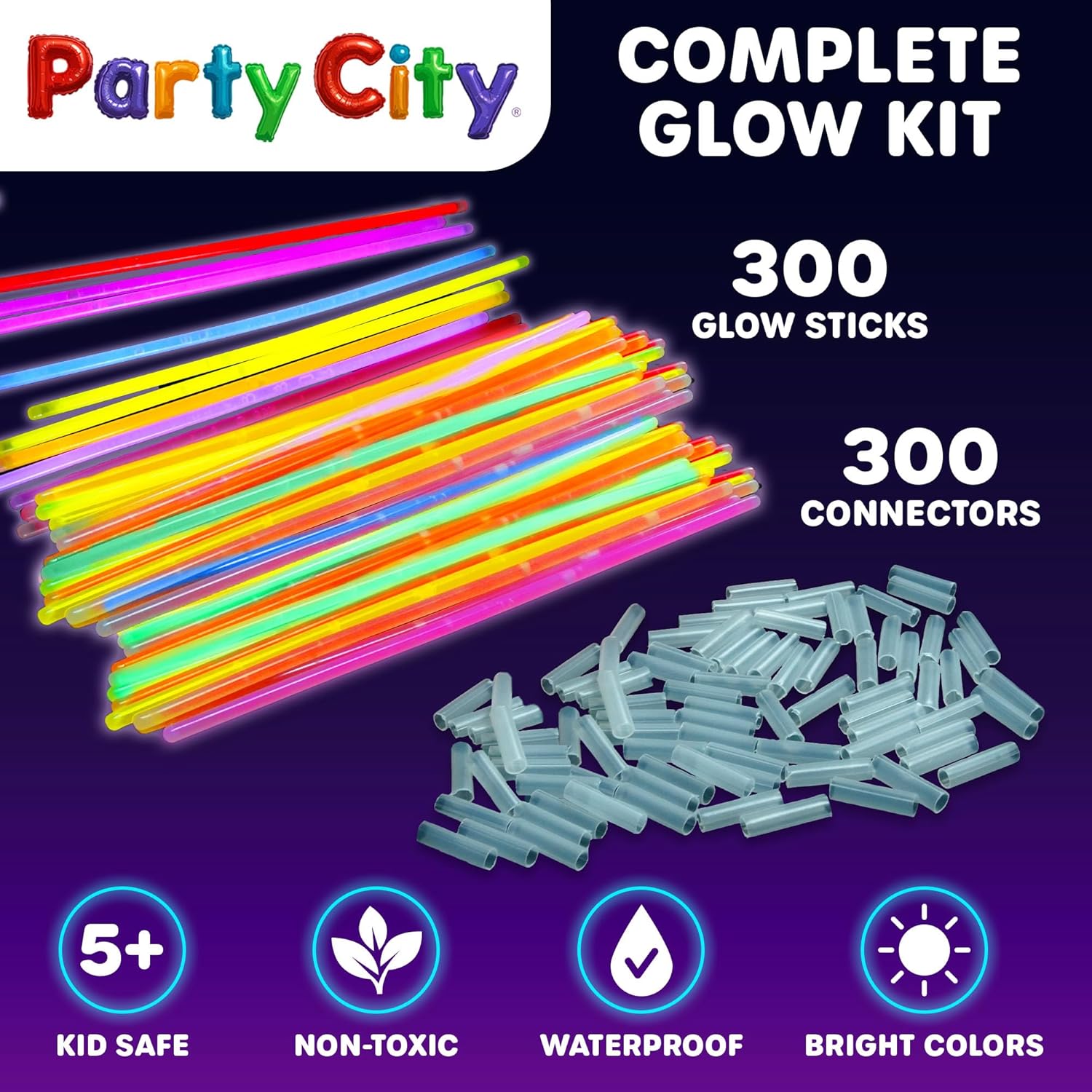 Thumbnail 6 de Party City 300 Glow Sticks Bulk Pack 8" glow sticks 🎉