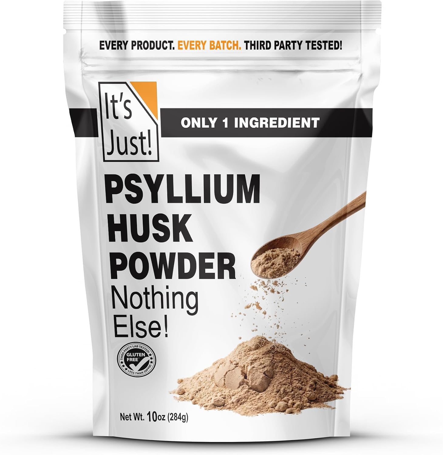 Detalle de It's Just! Psyllium Husk Powder, 10 oz, Unflavored and Finely Ground