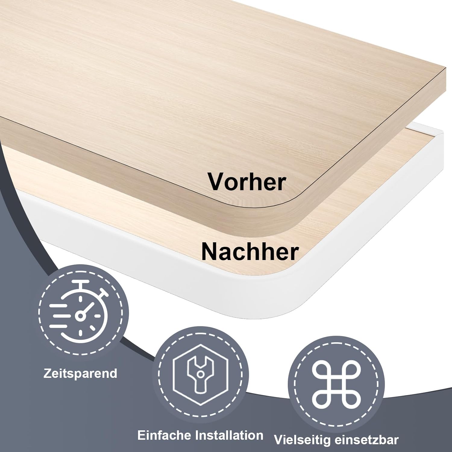 Thumbnail 4 de pundin Kantenumleimer selbstklebend (TPE) als Kantenschutz für Baby & Ecken, U-förmig, weiß