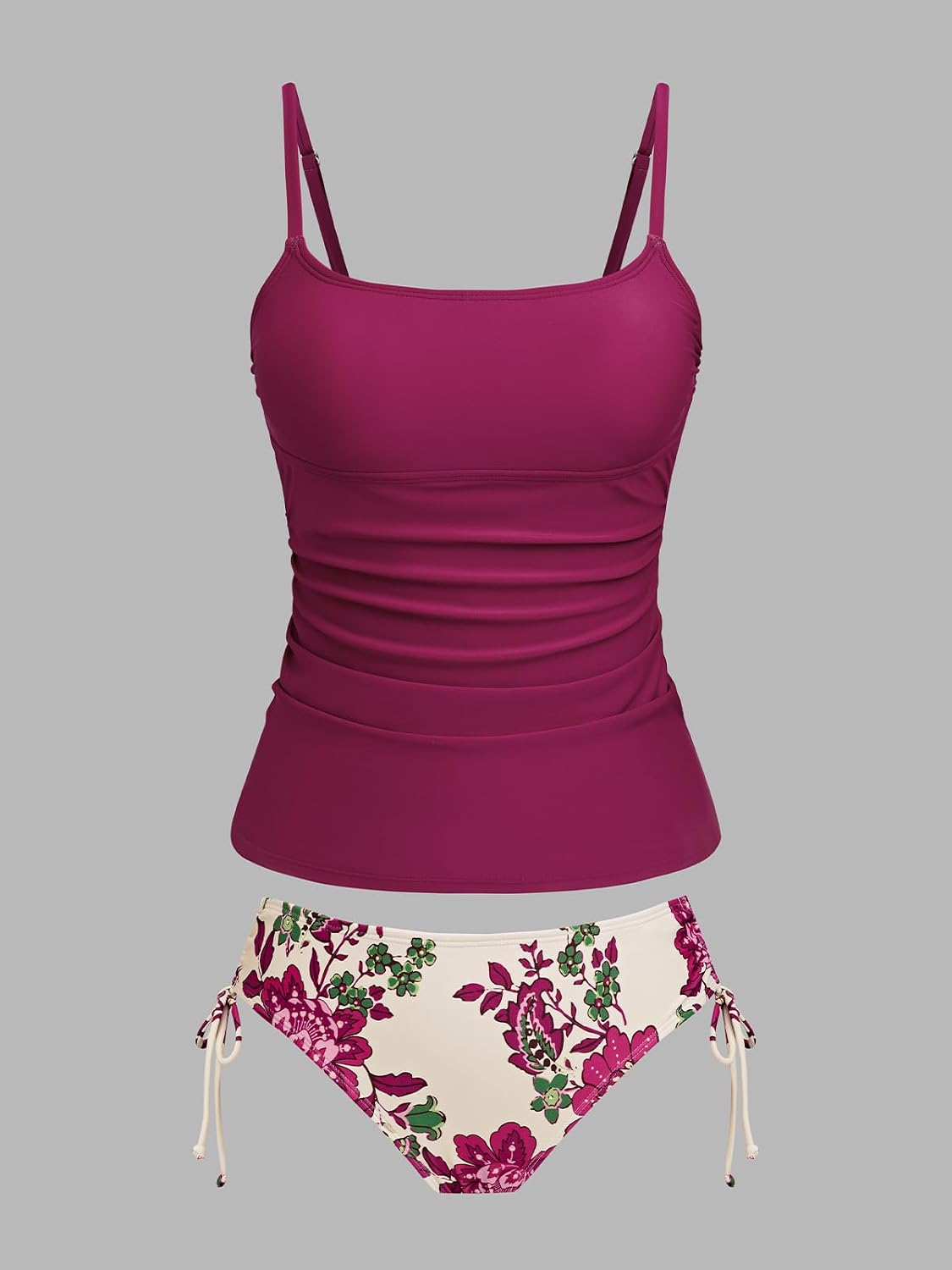 Thumbnail 5 de CUPSHE Tankini femme Col rond Bretelles réglables