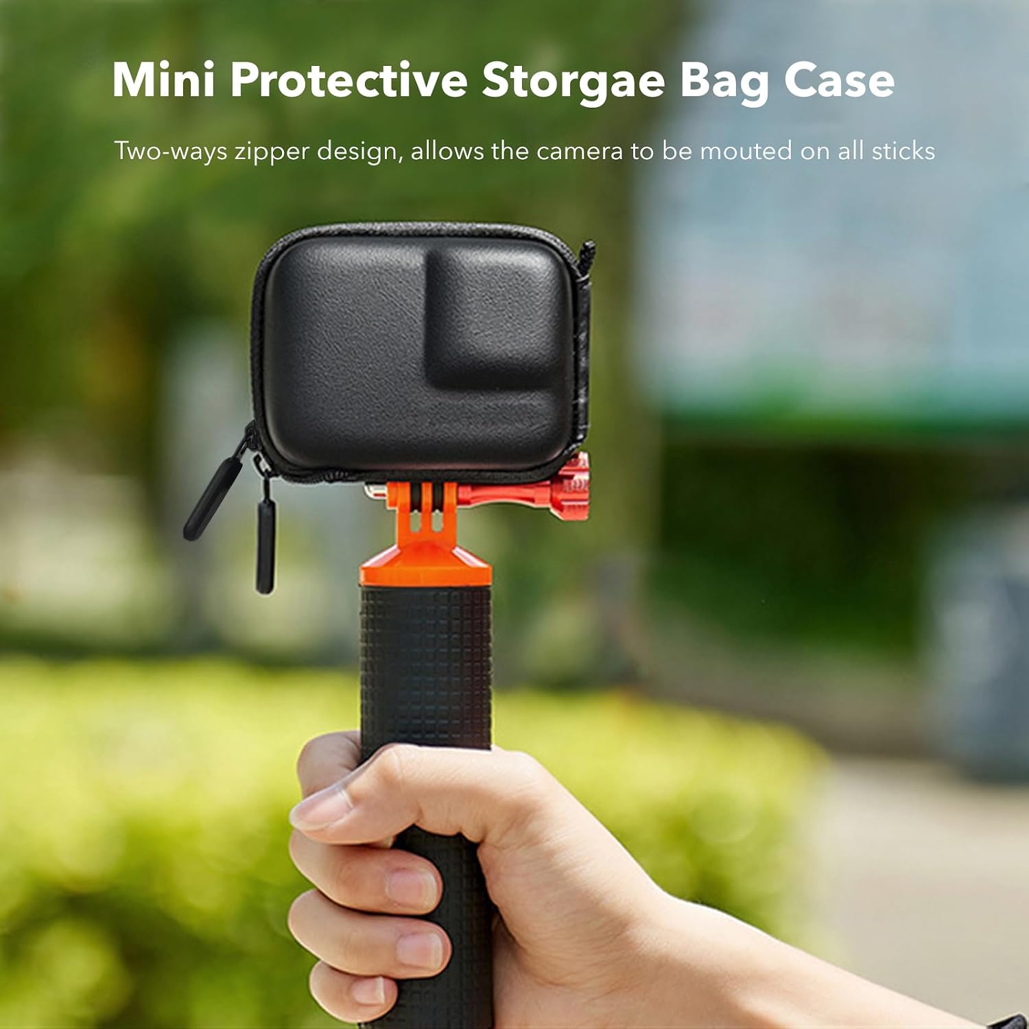 Detalle de SYMIK Small Carrying Case for Insta360 Ace Pro 2: Protective Kit and Compact Travel Case