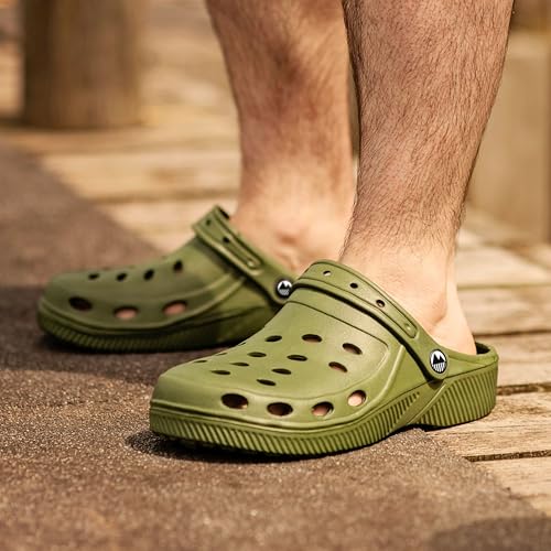 Thumbnail 1 de Lakeland Active Men's Silloth Lightweight Ventilated Clogs – Moss Green (8 UK)