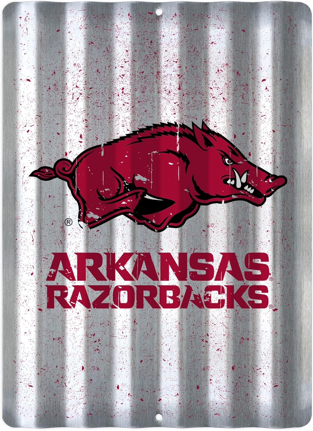 Detalle 2 de Rico Industries NCAA 12" x 16" Tin Metal Roof Sign