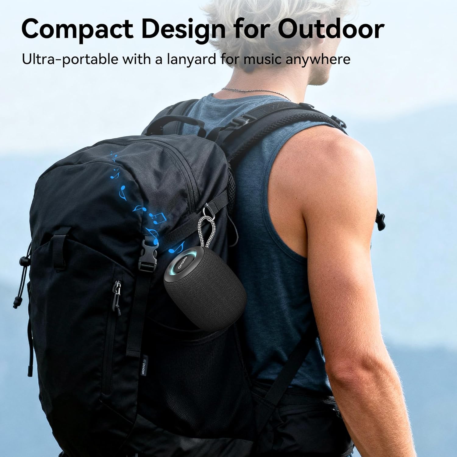 Thumbnail 6 de oraolo Cassa Bluetooth portatile IPX7 da doccia con Bluetooth 5.4 e 15W