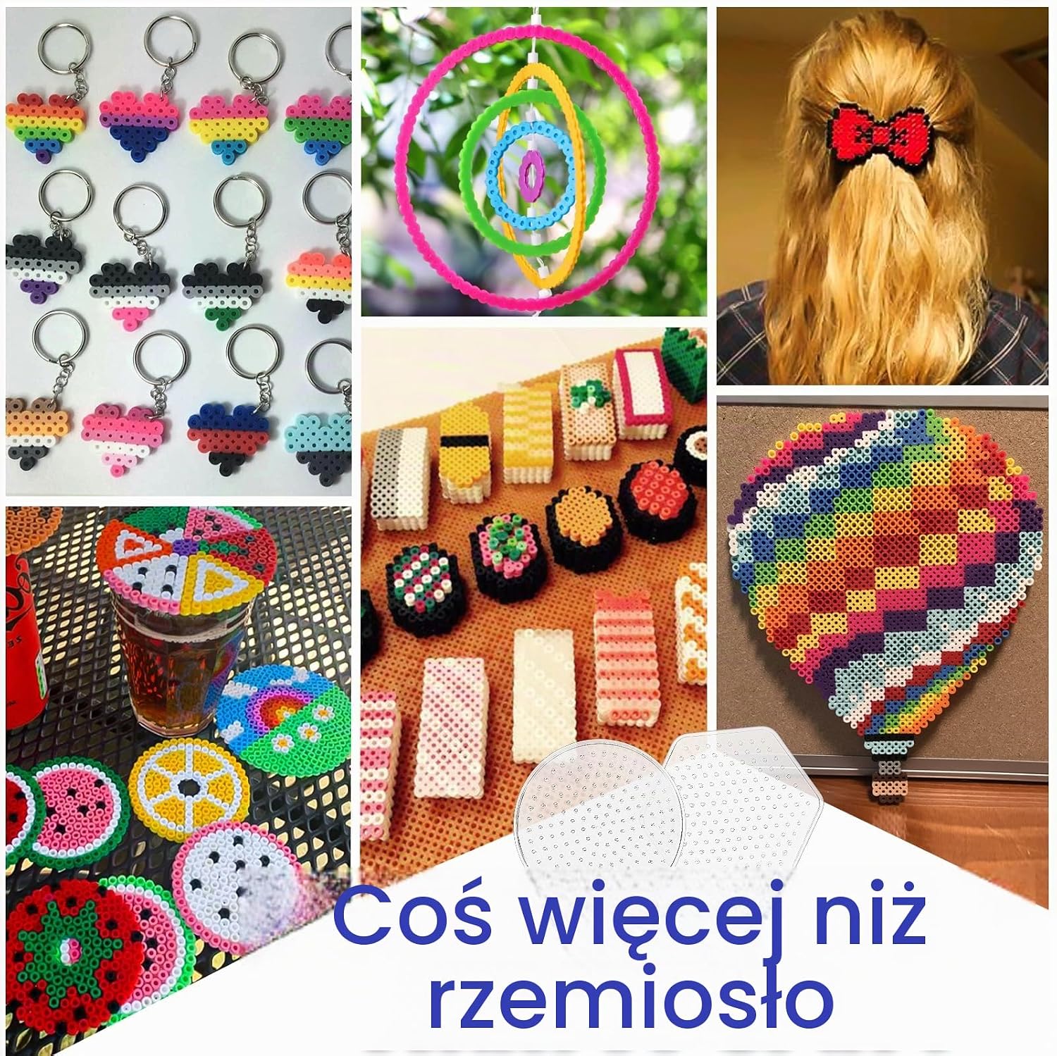 Detalle de FunzBo FZB-59134 – koraliki do prasowania, 23 000 sztuk i 106 szablonów
