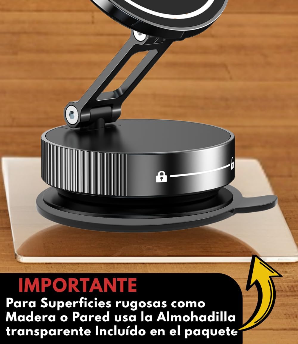 Detalle de MagAxis Flow soporte magnético coche 360º
