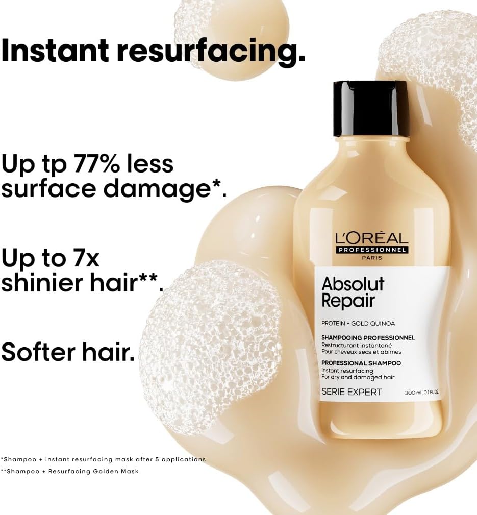 Thumbnail 1 de L’Oréal Professionnel Absolut Repair Hydrating Shampoo for Dry Hair (300ml) – Moisturising & Nourishing