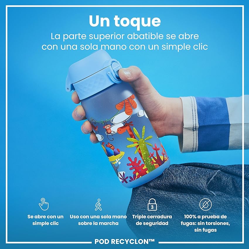 Detalle de ion8 Botella de Agua 350 ml para niños