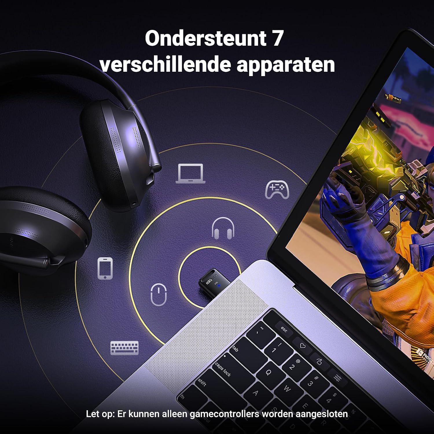 Detalle de UGREEN Bluetooth 5.4-adapter voor pc, USB-dongle voor Windows