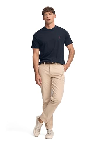 Detalle de Polo Club Maglietta Basic Blu Cotone con Logo Ricamato Uomo