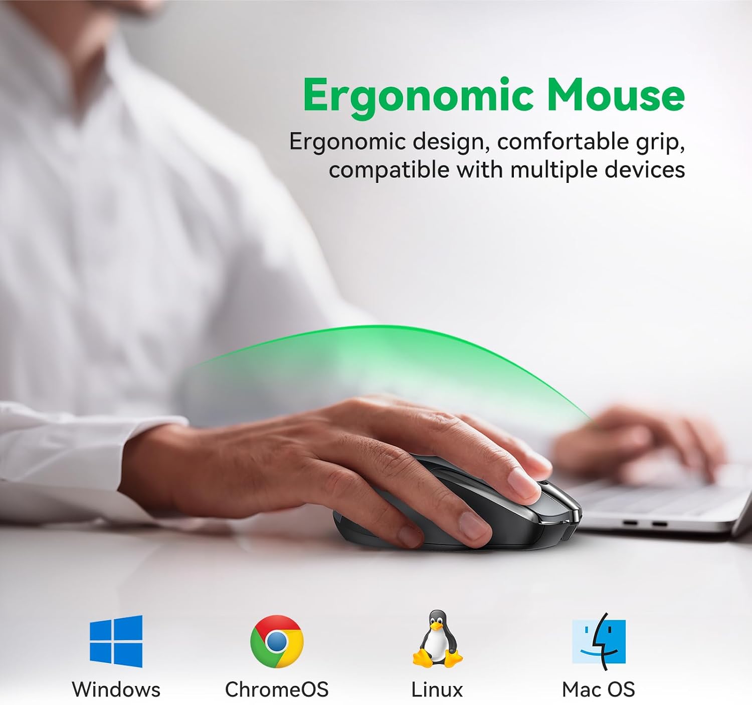Thumbnail 5 de TechRise Bluetooth Mouse 4800 DPI rechargeable mouse