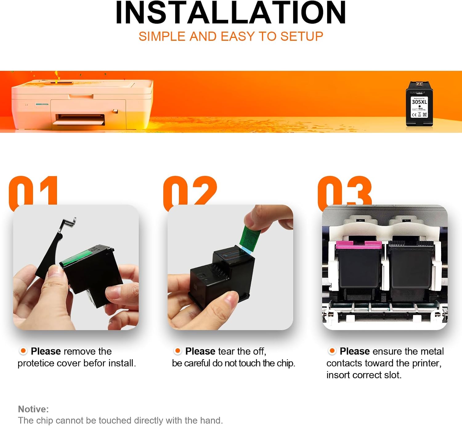 Thumbnail 6 de 305 XL Patronen – Kompatible HP 305 Schwarz für HP DeskJet/Envy Serien