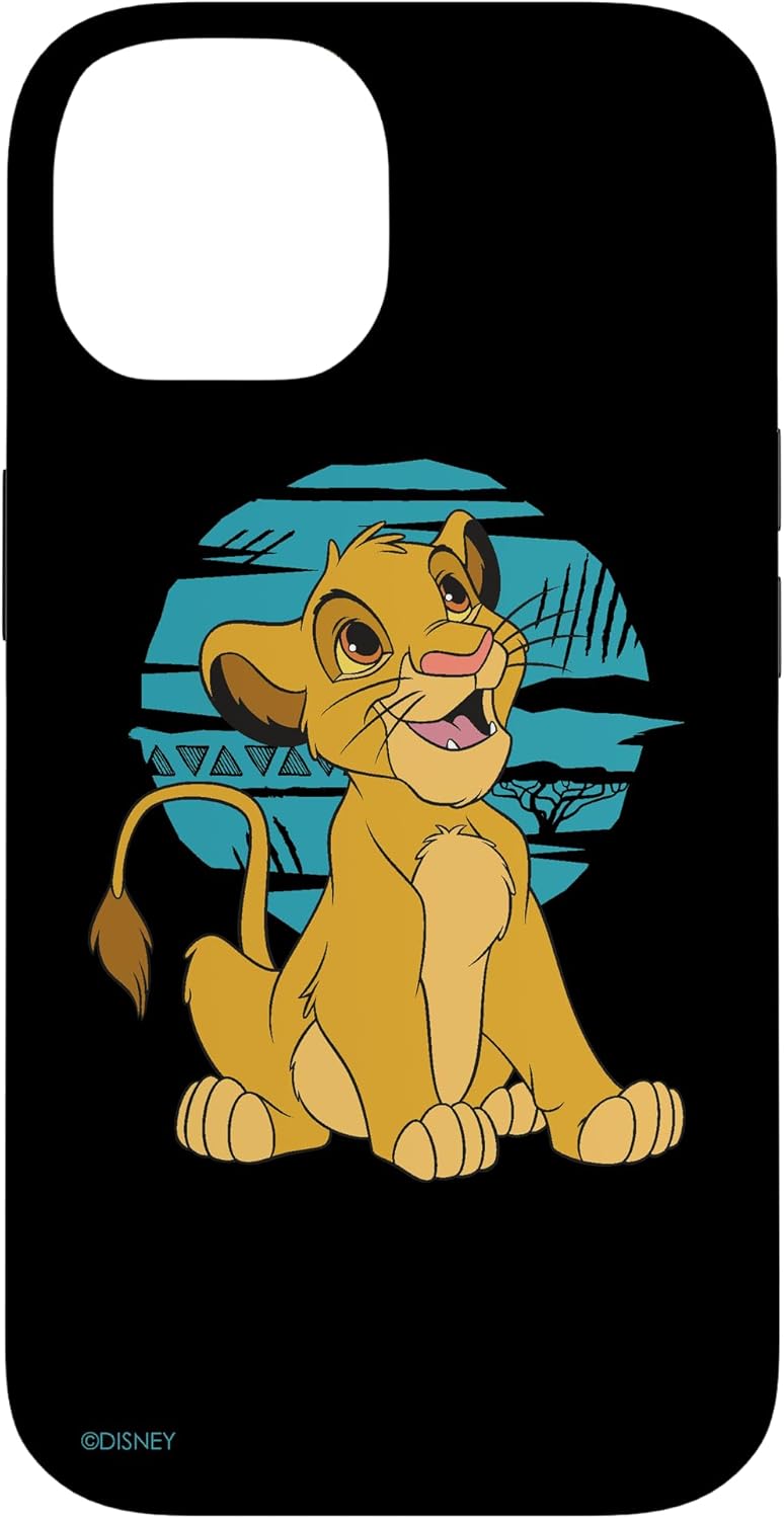 Thumbnail 3 de Coque Disney Le Roi Lion Young Simba Happy Bleu Rétro pour iPhone 14 Plus