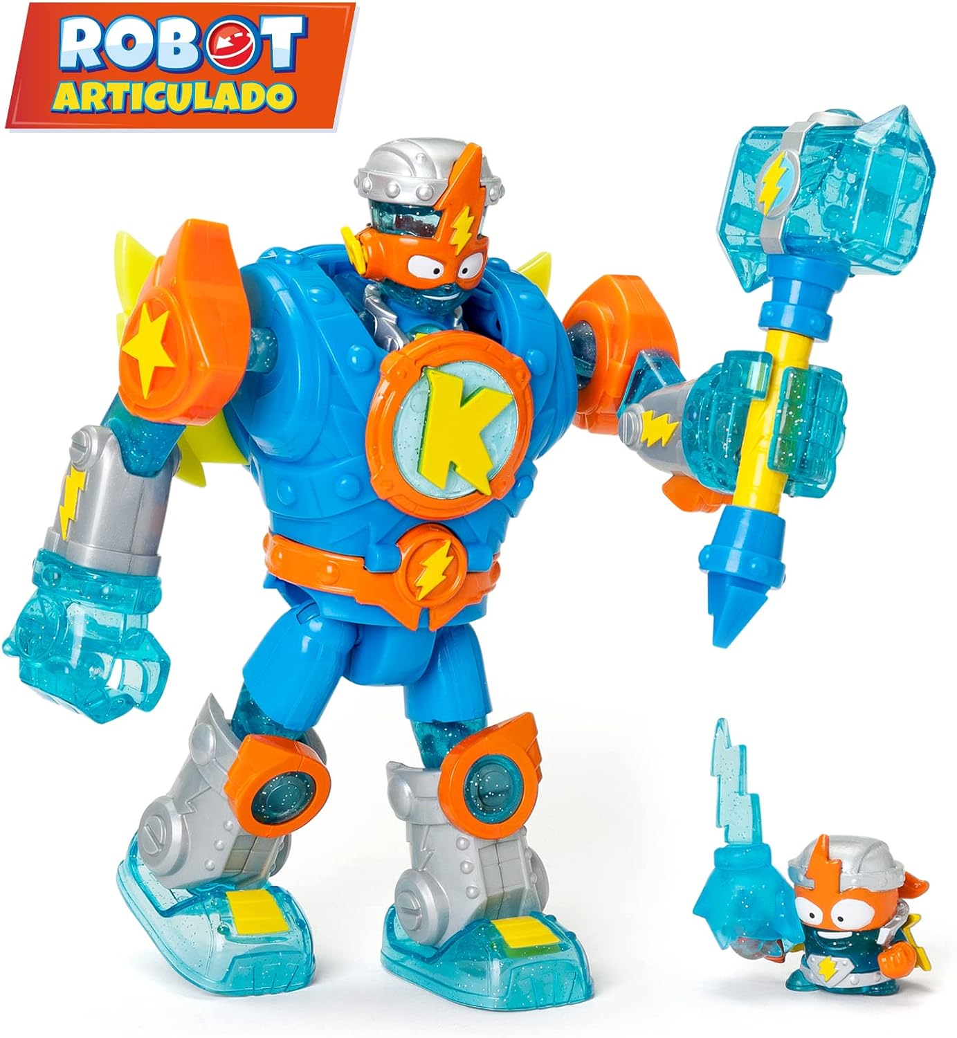Detalle 2 de SUPERTHINGS Superbot Kazoom Power 🤖 Robot de Combate con Accesorios