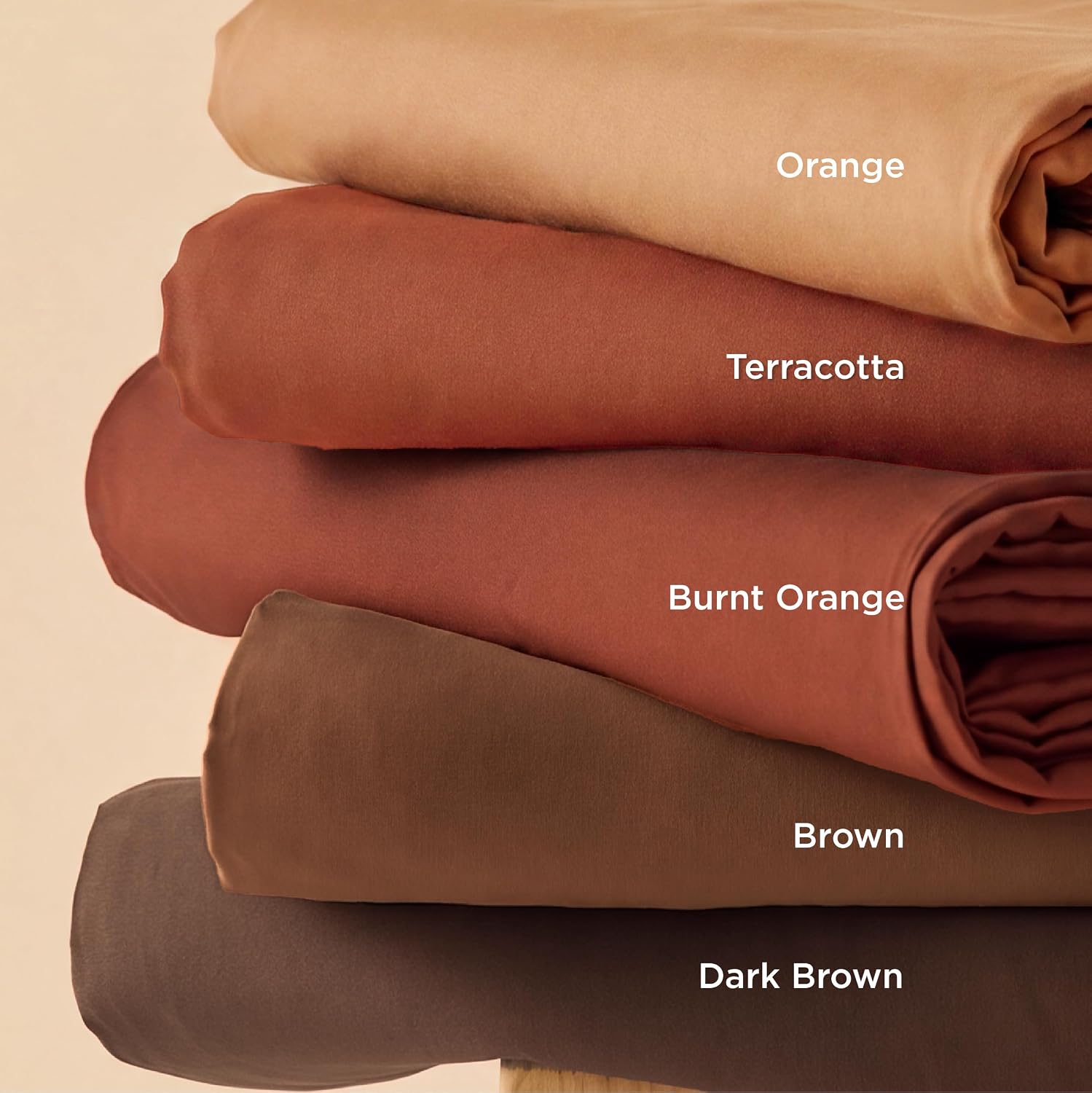 Detalle de Bedsure Duvet Cover Set-Washed Cotton Like, King Brown Microfiber Bedding
