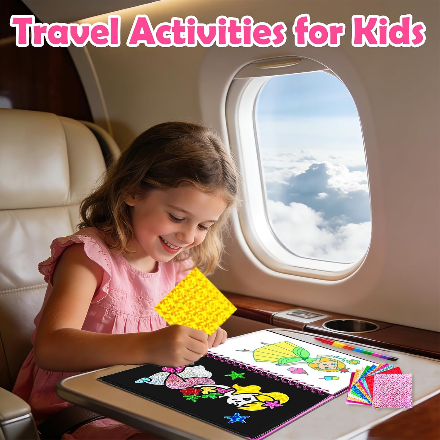 Thumbnail 2 de LIKYMO Foil Art craft book for kids 80 sheets