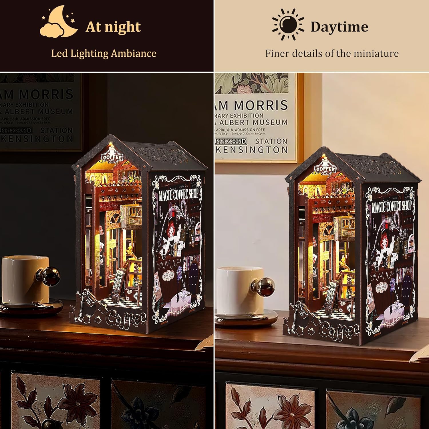 Thumbnail 4 de LUMYCE Book Nook Kit DIY miniature house with LED light 🏠