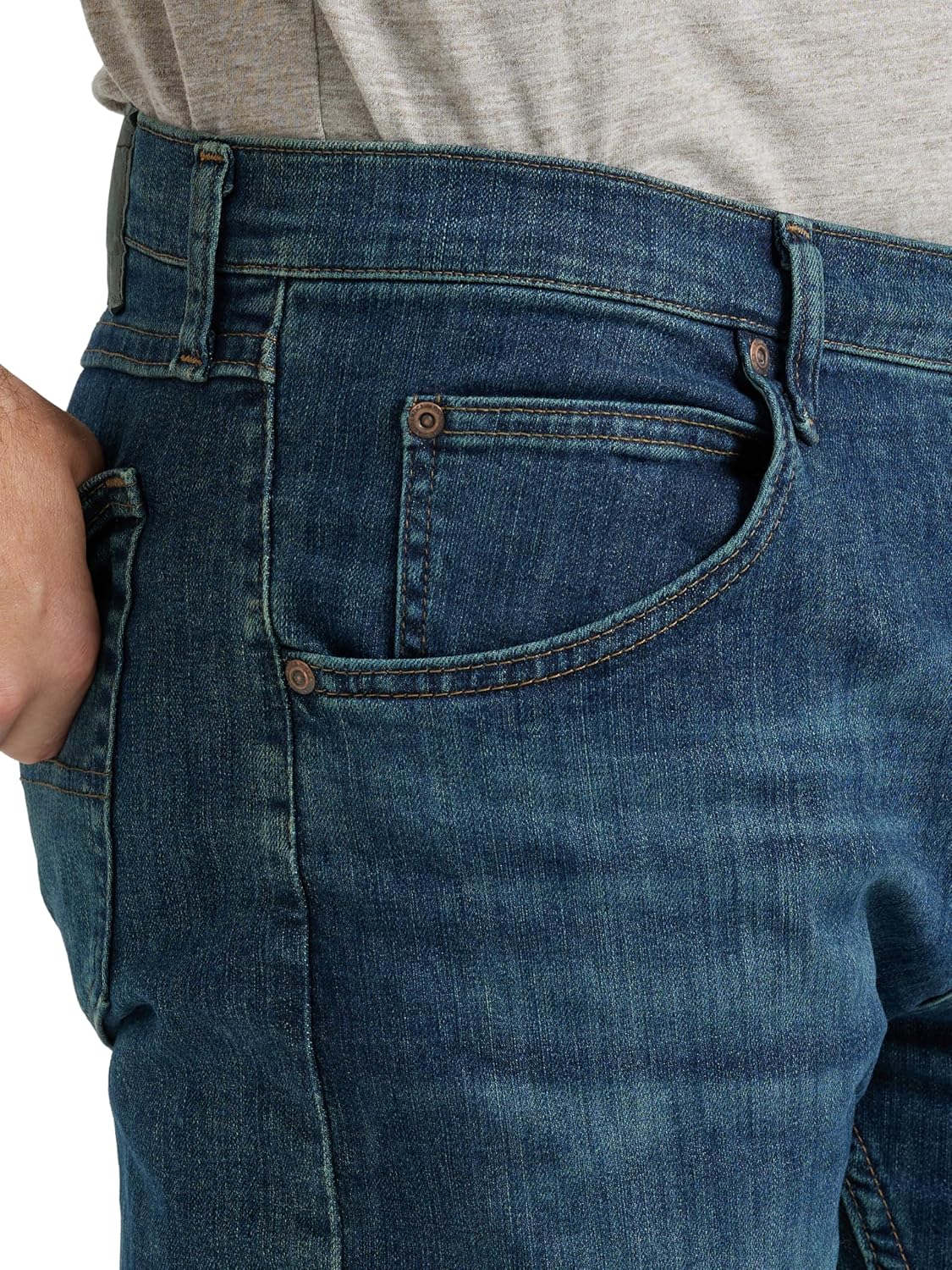 Detalle de Wrangler Authentics Twilight Flex – Jeans Herren, Regular Straight Fit