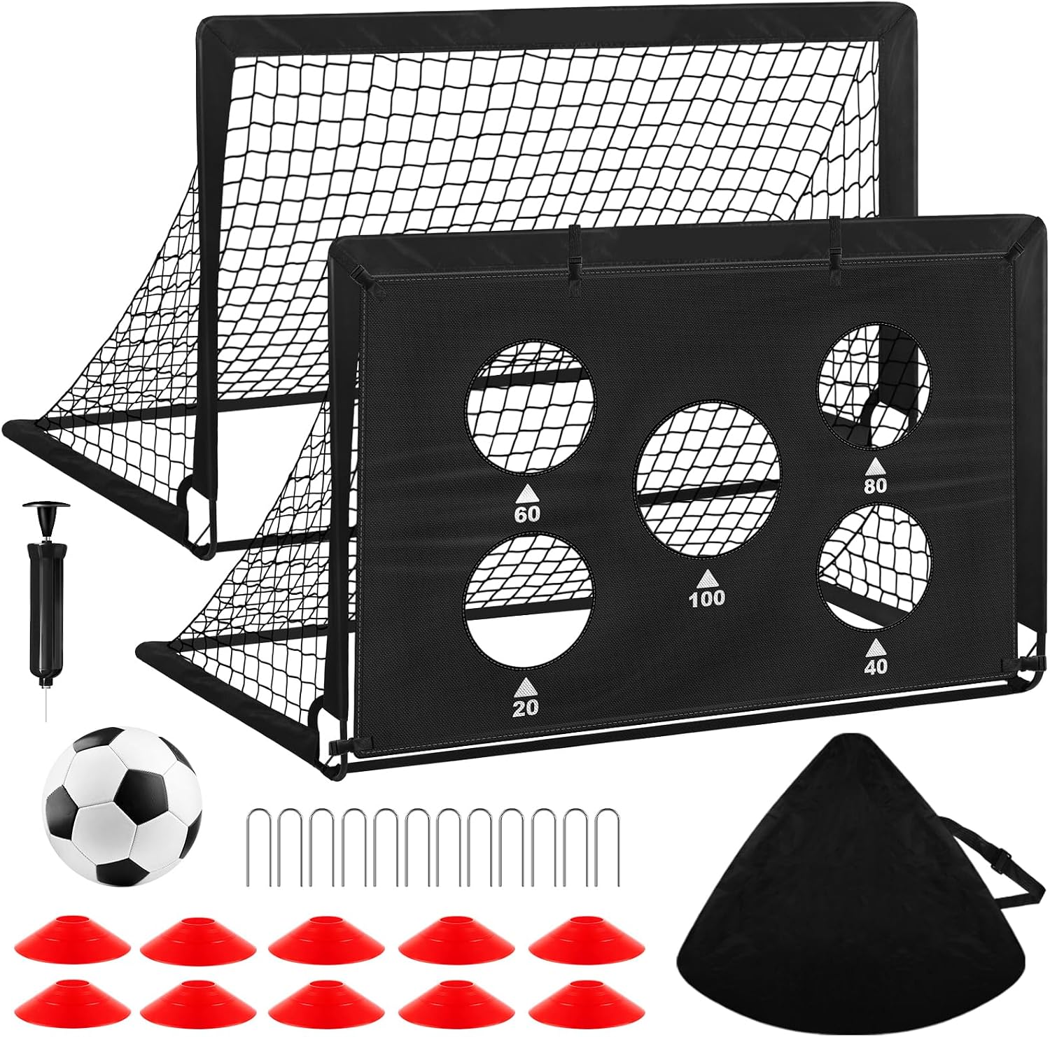 Detalle de Portable Soccer Goals 2-Pack