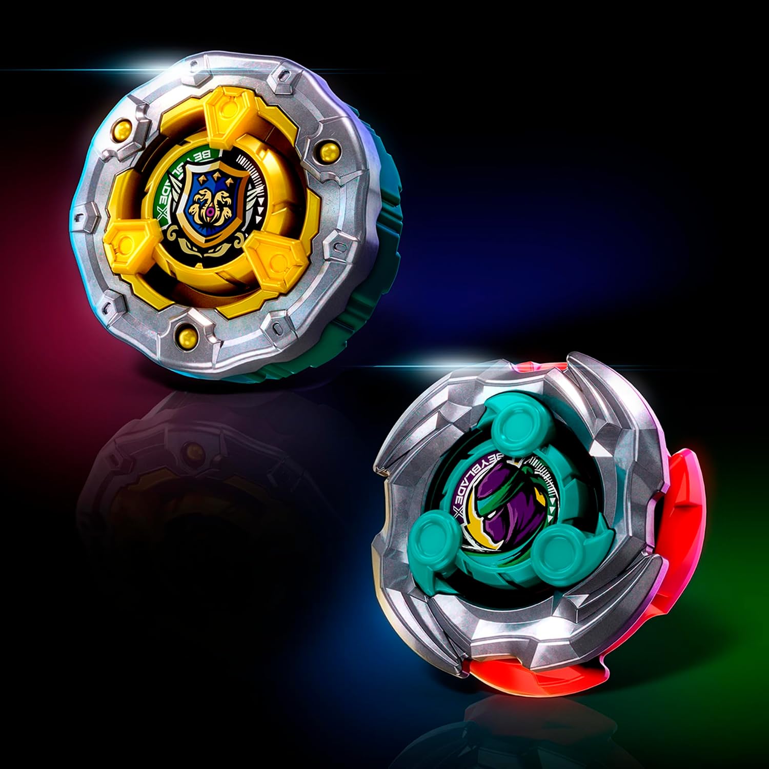 Thumbnail 4 de Hasbro Beyblade X Sneak Attack Battle-set met Beystadium, twee tollen en launchers