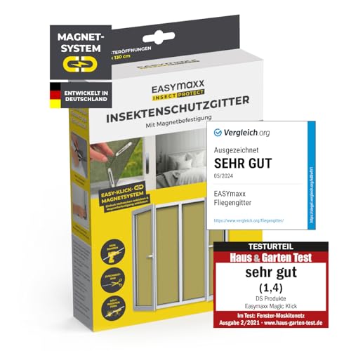 Thumbnail 10 de EASYmaxx Fliegengitter für Fenster mit Magic Click – Individuell zuschneidbares Moskitonetz bis 150 × 130 cm