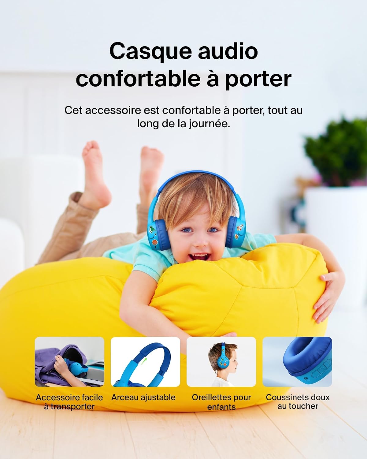 Thumbnail 6 de Belkin SoundForm Mini Casque Sans Fil Enfants