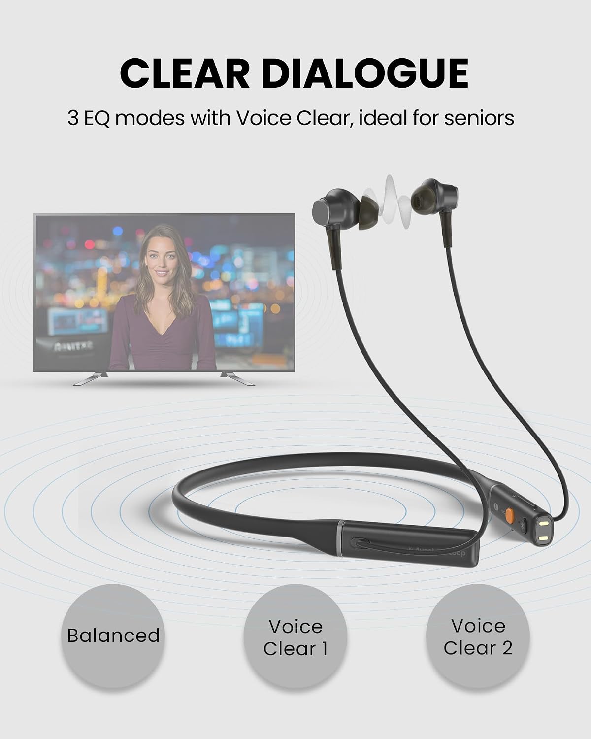 Thumbnail 5 de Avantree Aura Loop Dual – Next-Gen Wireless TV Earbuds System for Shared Listening