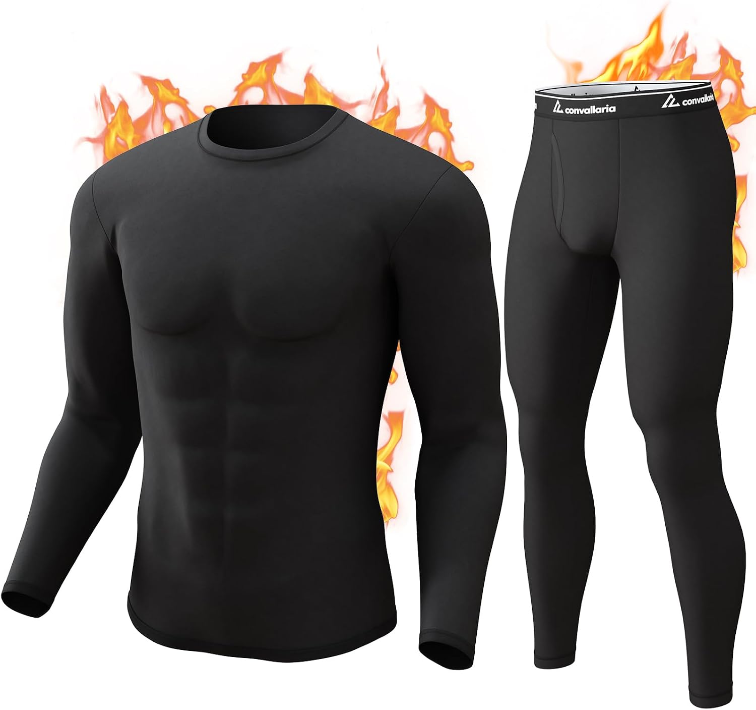Detalle de CL convallaria Men's Thermal Underwear Set thermal base layer 🩲