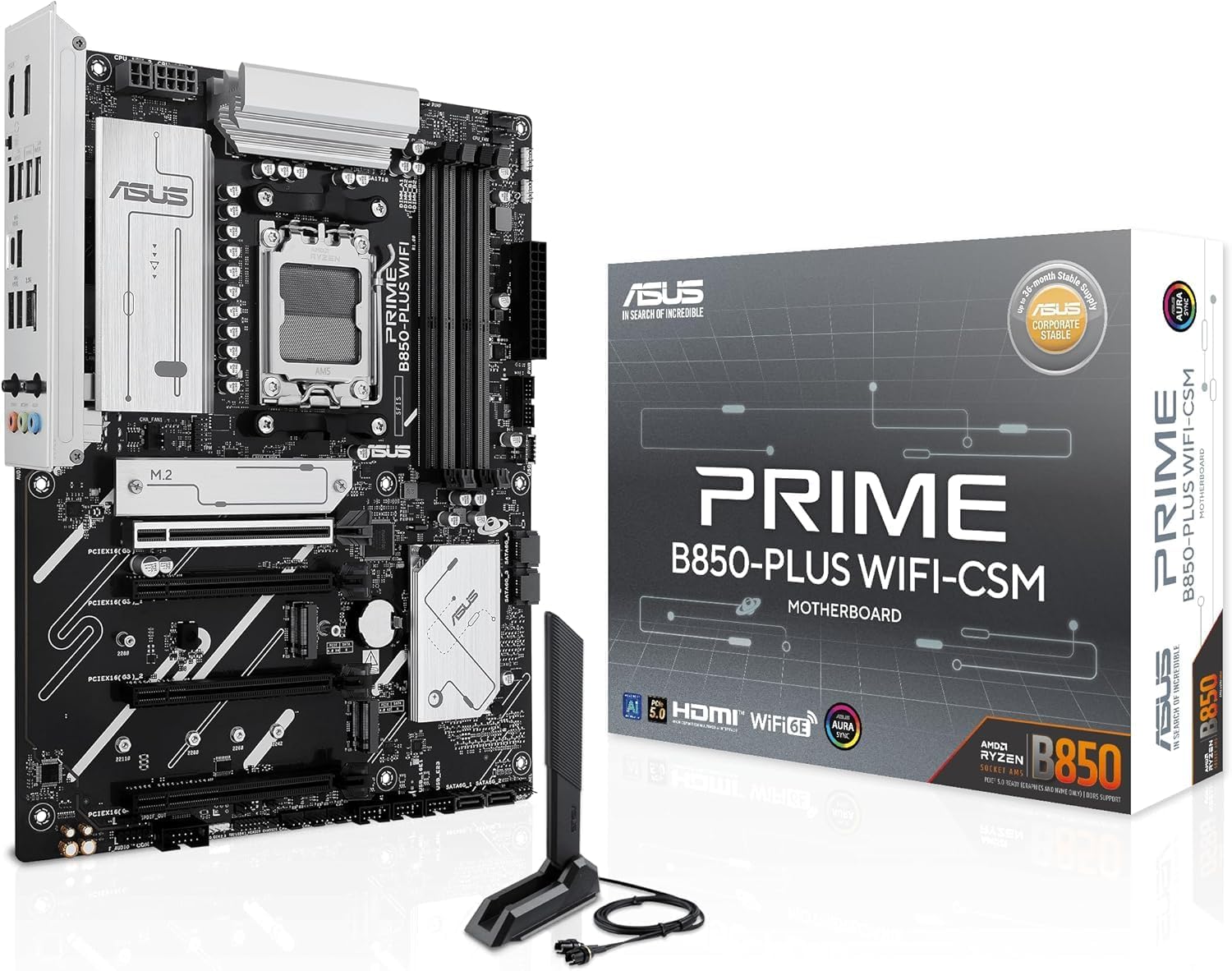 Detalle 2 de ASUS PRIME B850-PLUS-CSM ATXマザーボード、Socket AM5・DDR5・M.2対応