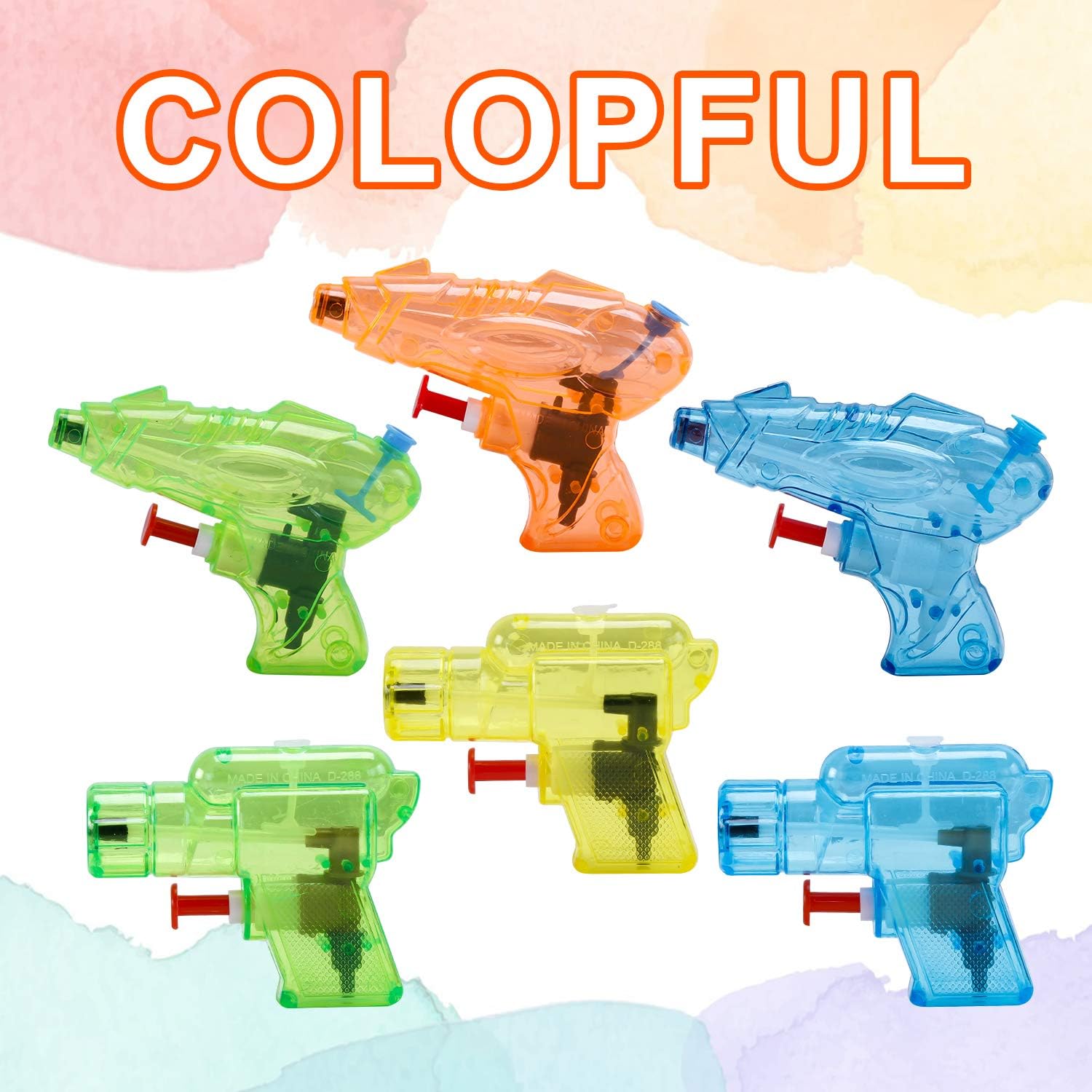 Detalle de 12 Packs Water Gun Pistol for Kids – Mini Squirt Toys for Summer Fun