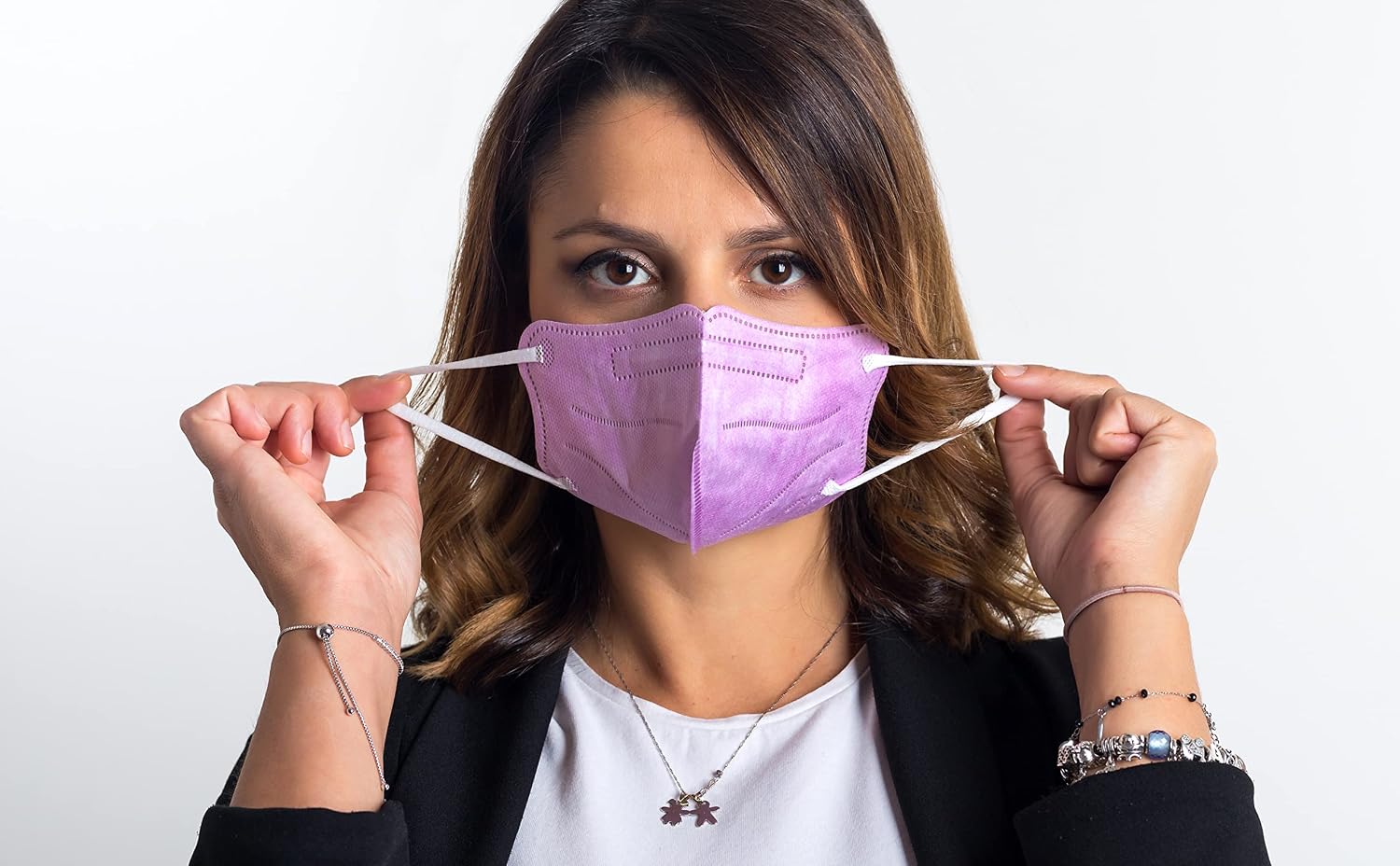 Detalle 2 de Masque FFP2/KN95 Coloré Petite Taille 20 pièces