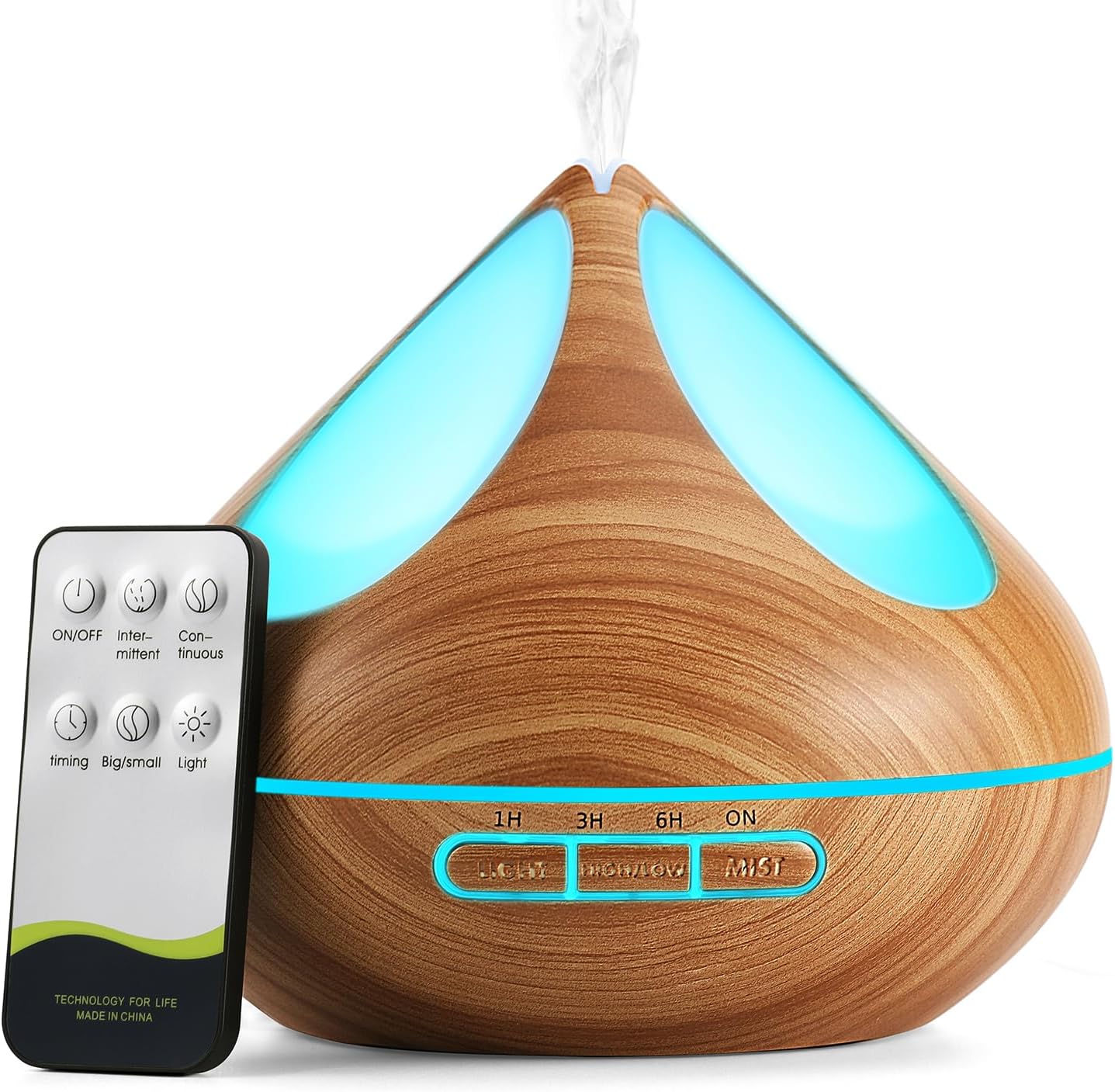 Detalle 2 de VitezTab Aroma Diffuser Electric Humidifier – 500ml Ultrasonic Diffuser with Remote, 7-LED Lighting
